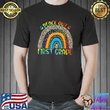Peace Out First Grade - Last Day of School Kindergarten Prek T-Shirt