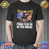 Pround To Be An Ultra Maga Bigfoot America Flag Shirt