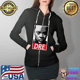Red and black graphic dre rapper Full Zip Hooded