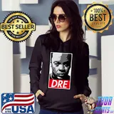 Red and black graphic dre rapper Hoodie