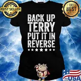 Retro Back Up Terry- Back It Up Terry 4th of July Fireworks T-Shirt Ladies tee