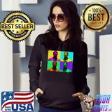 Retro color style snoop dogg rapper Hoodie