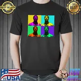 Retro color style snoop dogg rapper shirt