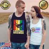 Retro I Destroy Silence Drums T-Shirt Tank Top