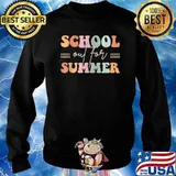 Retro Last Day Of School Schools Out For Summer Teacher T-Shirt Sweater