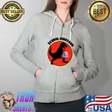 School Dinosaur T-Shirt Full Zip Hooded