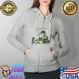 St. Patrick's Day Snoopy Shirt Full Zip Hooded
