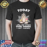 Today I will not stress over things I can't control sloth shirt