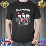 Tooth Dental Squad Tee 4th Of July Dental Assistant Costume T-Shirt Unisex