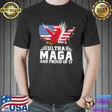 Ultra Maga And Proud Of It America Flag Shirt