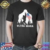 Ultra Maga Bigfoot America Flag Shirt