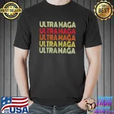 Ultra Maga Donald Trump Joe Biden Republican America Trendy T-Shirt