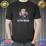 Ultra MAGA Funny Anti Biden Pro Trump Trendy ULTRA MAGA T-Shirt