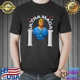 Ultra MAGA King Trump Biden 2024 UltrA MAGA Crowd UltrA MAGA T-Shirt