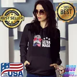 Ultra Maga Messy Bun T-Shirt Hoodie