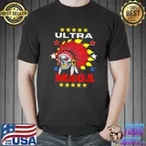 Ultra maga pro Trump skull wearing indian headdress shirt