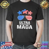 Ultra maga us flag sunglasses ultramaga shirt