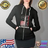 Ultra maga vintage American flag ultramaga us flag Full Zip Hooded