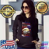 Ultra Mega Eagle with the flag T-Shirt Hoodie