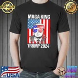 Ultramaga the great ultra maga king Trump flag 4th july shirt
