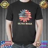 Vintage Donald Trump ultra maga us flag shirt