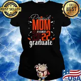 Women’s Proud mom of 2022 graduate senior school T-Shirt Ladies tee