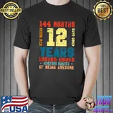12th Birthday Vintage Awesome 2010 12 Yrs Old Bday Decor T-Shirt