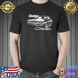 1970 dodge charger classic retro muscle car licensed shirt
