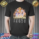 2022 NBA champions golden state warriors basketball team signatures shirt