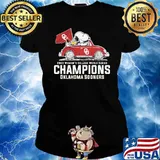 2022 women's college world series champion oklahoma sooners snoopy s Ladies tee