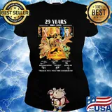 29 years jurassic world 1993 2022 thank for memories signatures s Ladies tee
