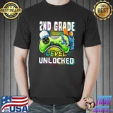 2nd Grade Level Unlocked Video Game Back to School Boys T-Shirt