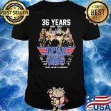 36 years 1986 2022 Top gun thank you for memories signatures shirt