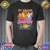 53 years 1969 2022 scoobydoo signatures thank you for the memories shirt