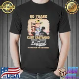 60 years 19632023 clint eastwood the man the myth the legend signature shirt