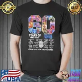 60th doctor who thank you for the memoris signatures shirt