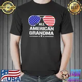 All American grandma American flag patriotic 4th of july shirt