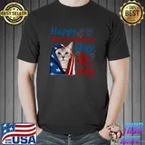 American Shorthair Happy 4th Of July Independence Day T-Shirt