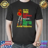 appy Juneteenth Is My Independence Day Free Black Women T-Shirt