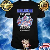 Avalanche In My Veins Jesus In My Heart Shirt