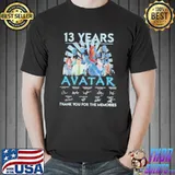 Avatar 13 years 20092022 signatures thank you for the memories shirt