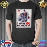 Barret wallace wants you for avalanche shirt
