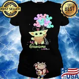 Best Grandma Ever Mickey Baby Yoda Shirt Ladies tee