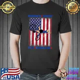 Biden Bike Bicycle Running The Country Is Like Riding A Bike America flag classic T-shirt