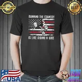 Biden Bike Bicycle Running the country is like riding a bike America flag T-Shirt