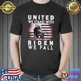 Biden Falling Memes United We Stand With Biden We Fall T-Shirt