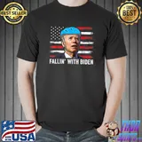 Biden Falling Off Bicycle Fallin' With Biden T-Shirt