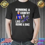 Biden Falls Off Bike Joe Biden Falling Off His Bicycle Biden T-Shirt