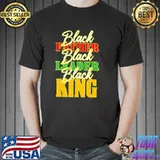 Black father leader juneteenth king melanin father's day shirt