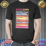 Black Queen Nutrition Facts Shirt